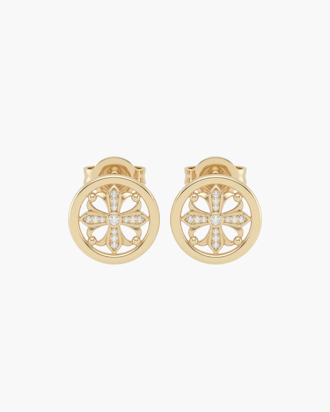 Elegant Zirconia Starburst Studs