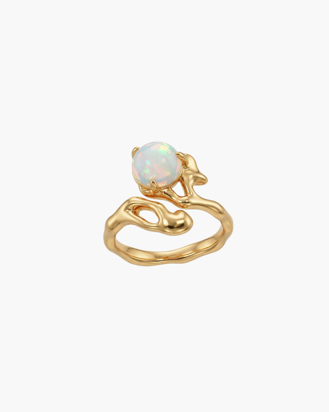 Spirit - Natural Opal Open Ring