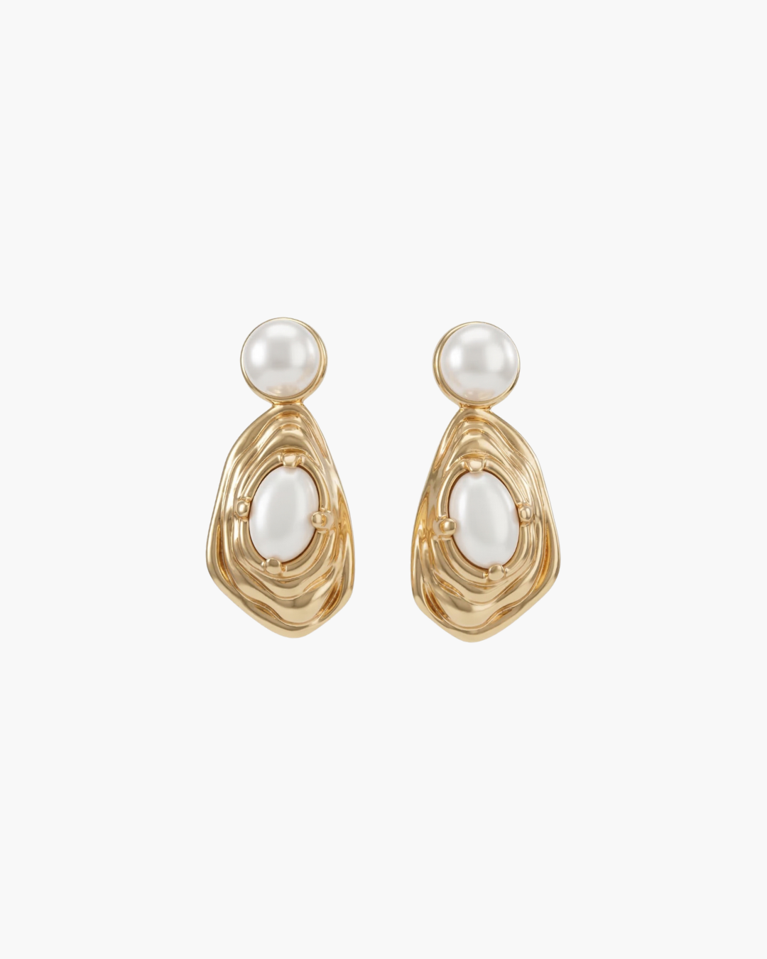 Harmony - Minimal Pearl Drop Earrings