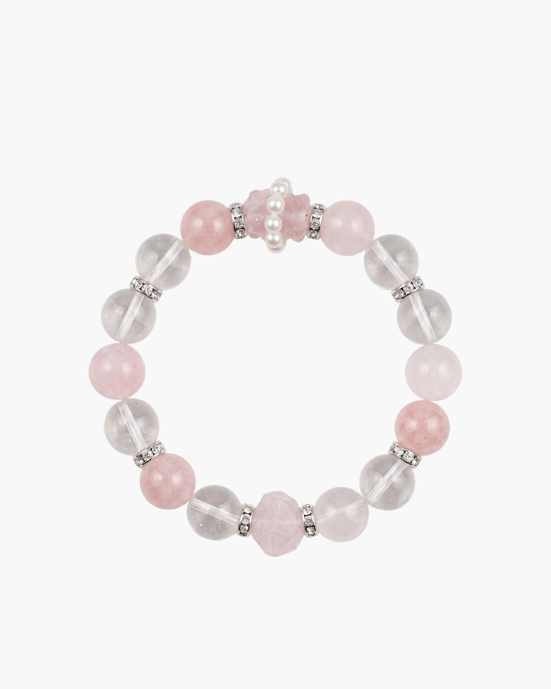 Harmony - Ethereal Romantic Pink Quartz Sweetheart Bracelet