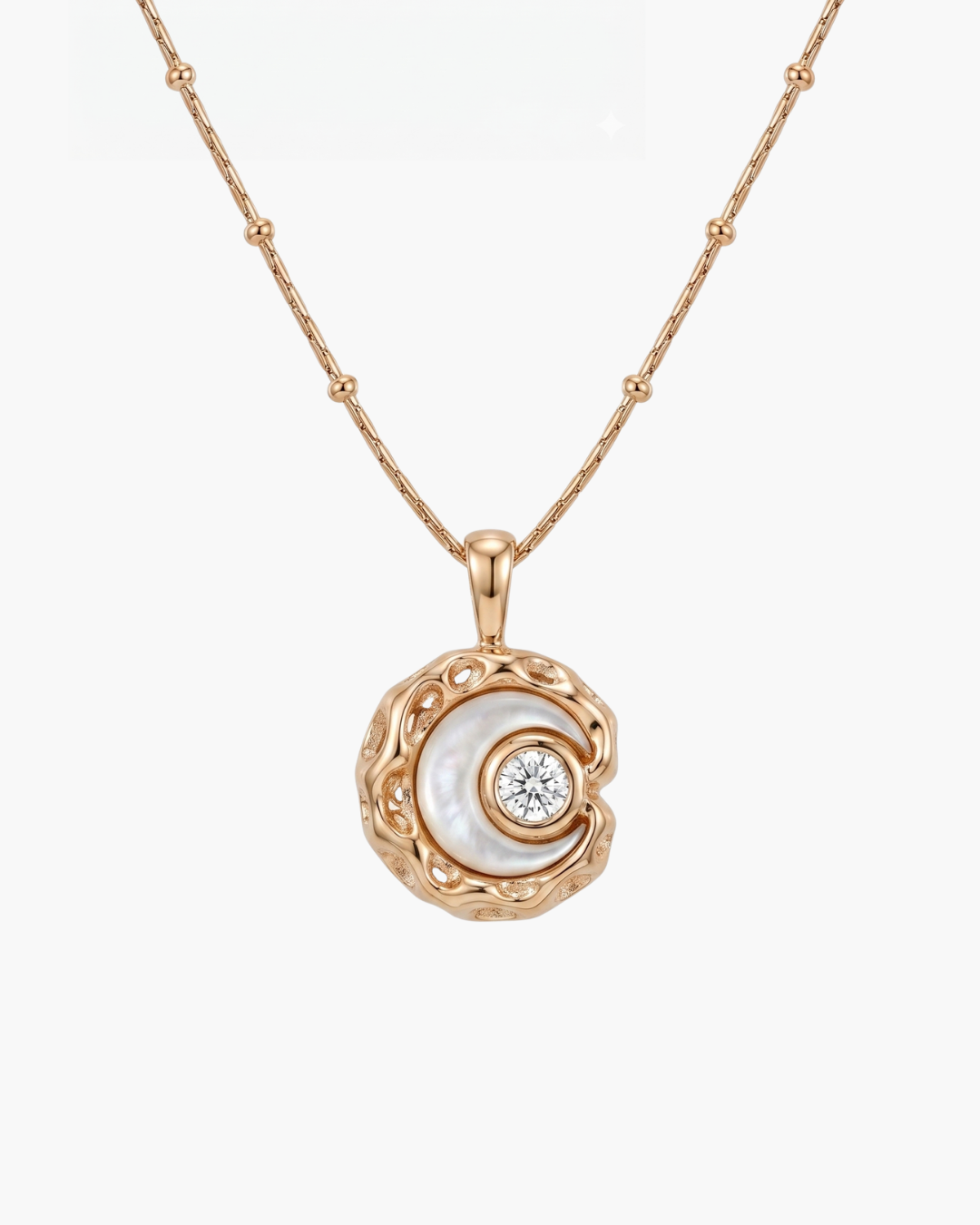 S925 Silver Cosmic Starry Night Inlaid Shell Pendant
