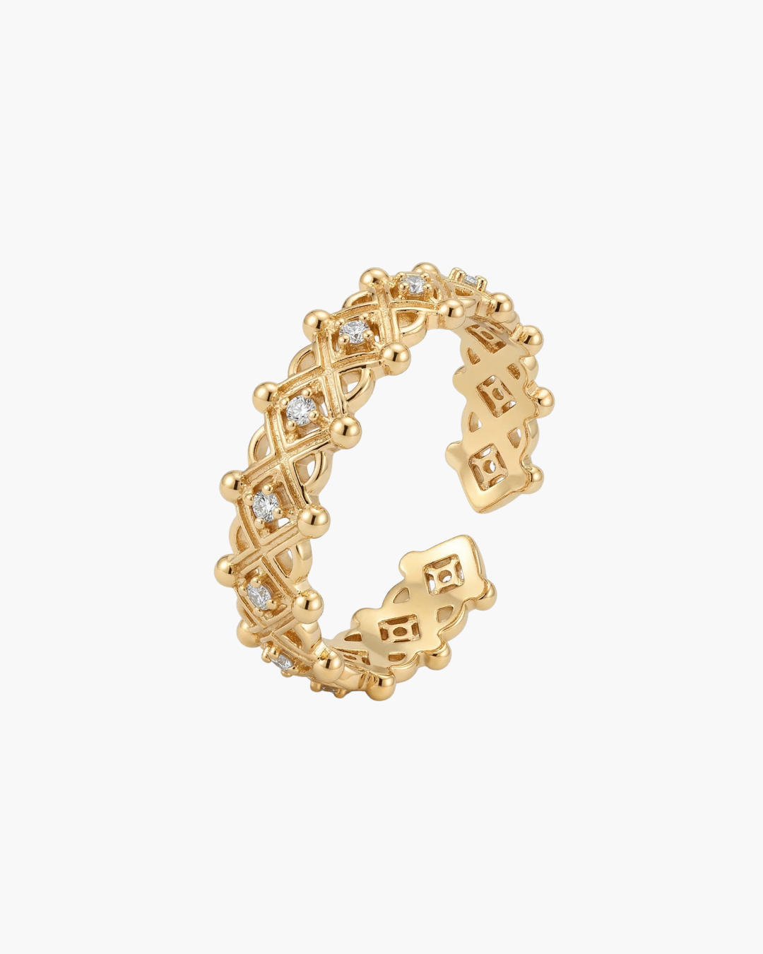 Elegant Woven Filigree Ring