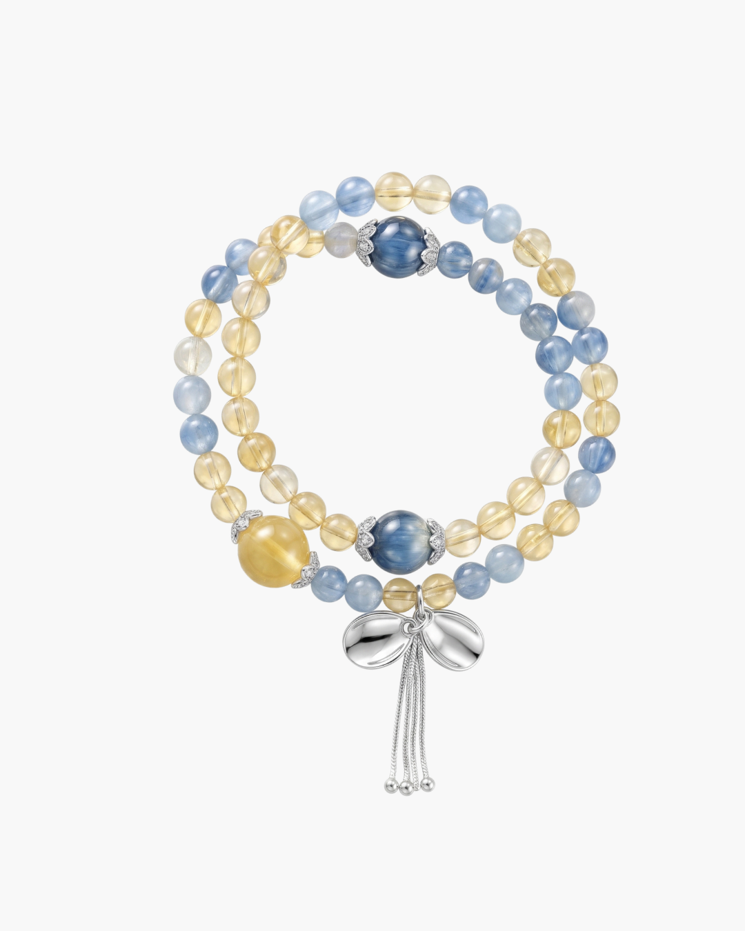 Radiant Fusion Kyanite and Citrine Wrap Bracelet