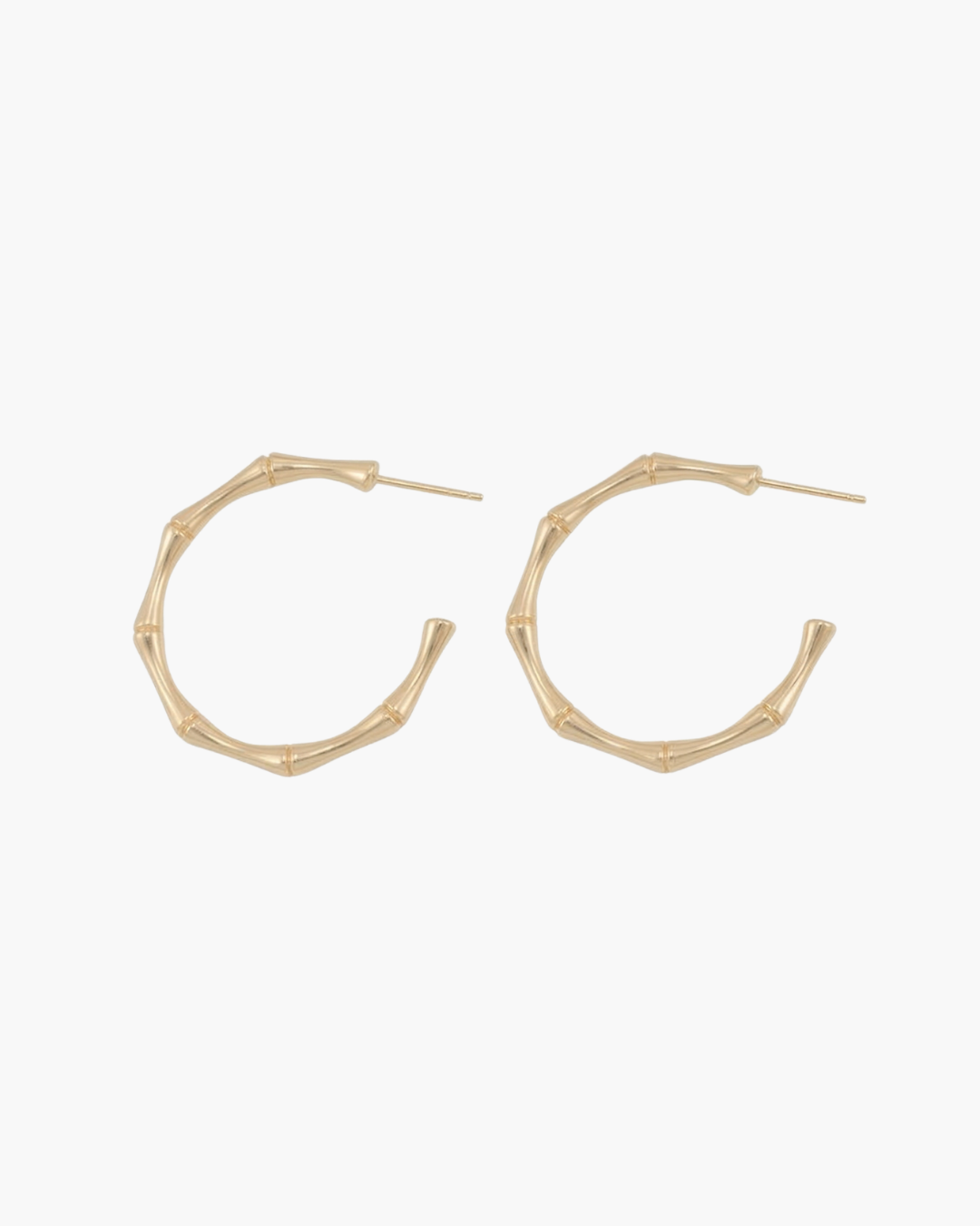 Vintage Bamboo Hoop Earrings