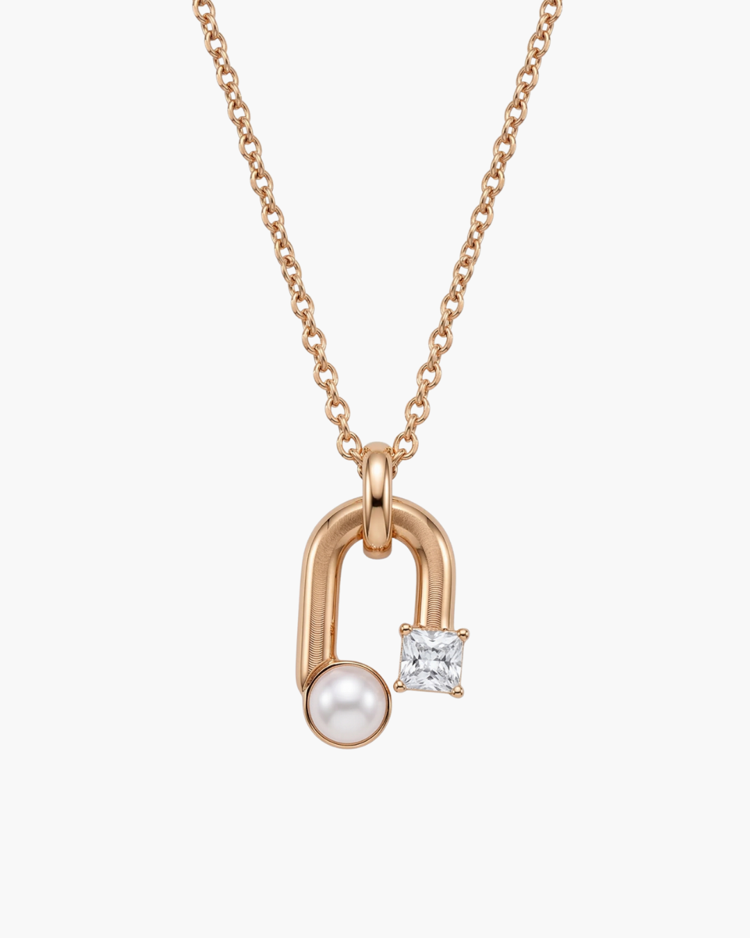 Elegant Pearl and Zircon Necklace