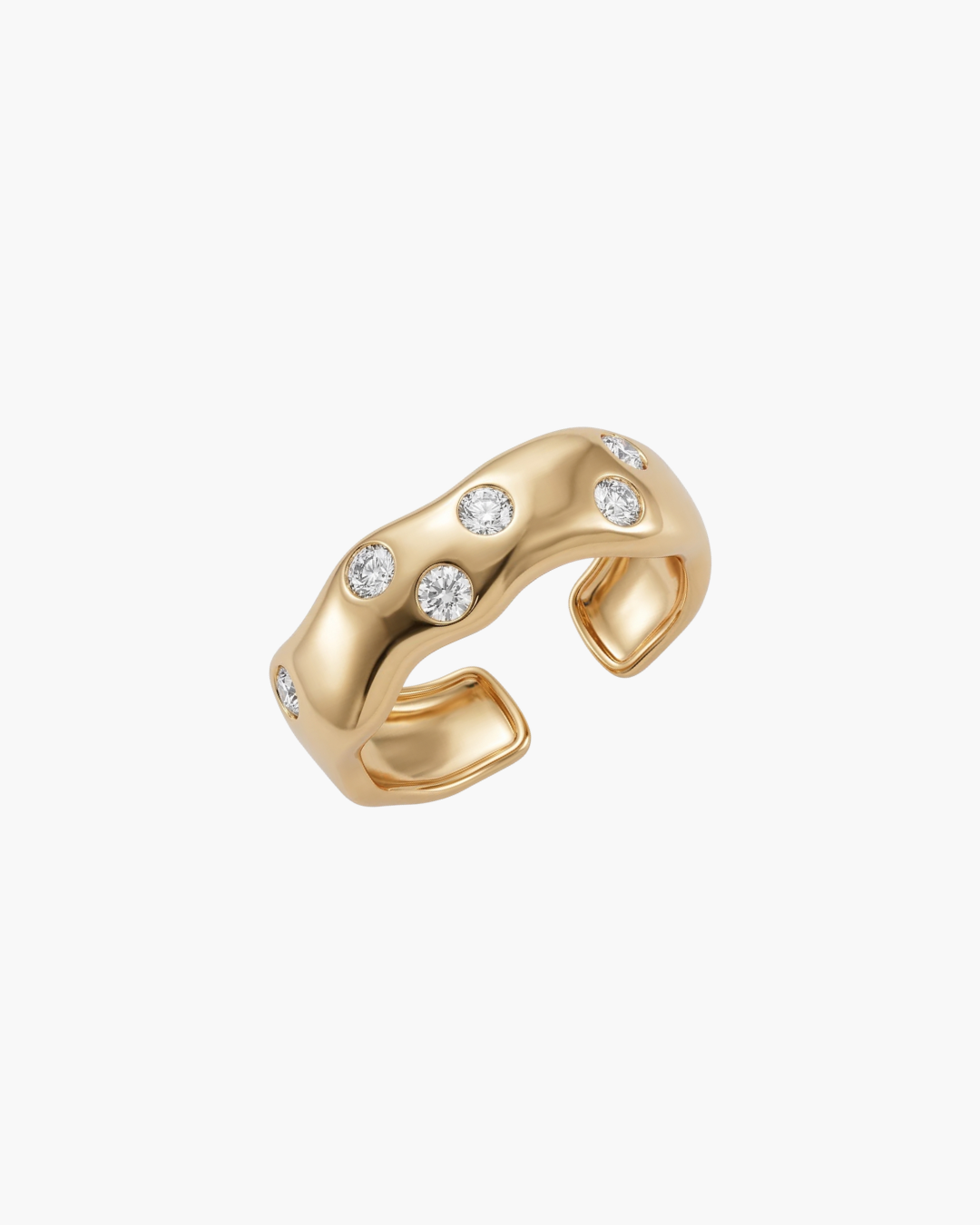 Wave Pavé Ring