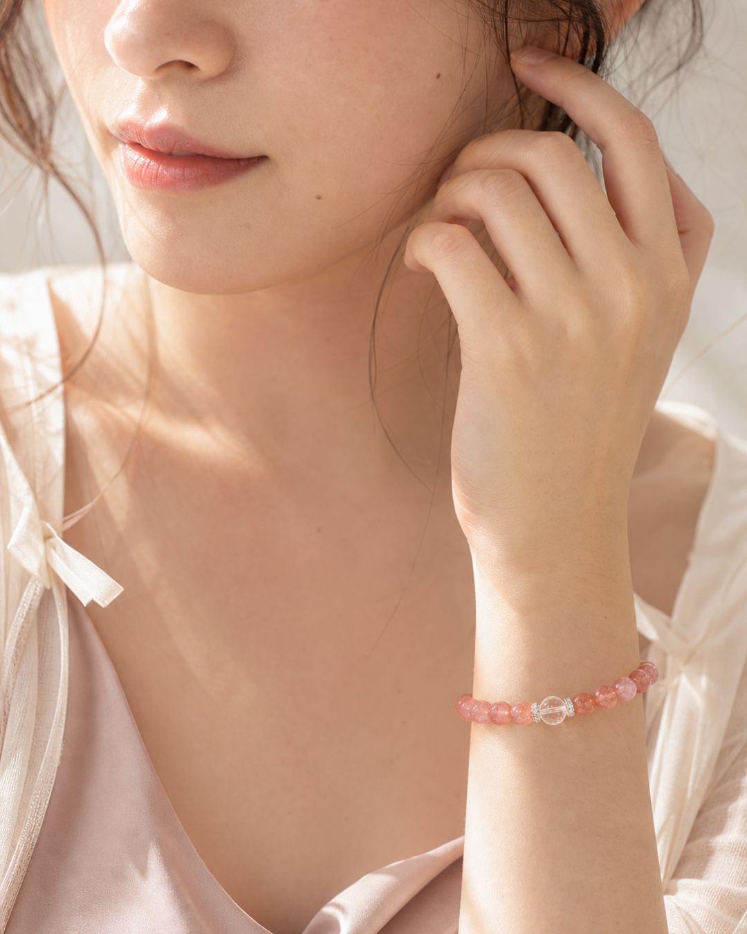Moonlit Peach Bracelet