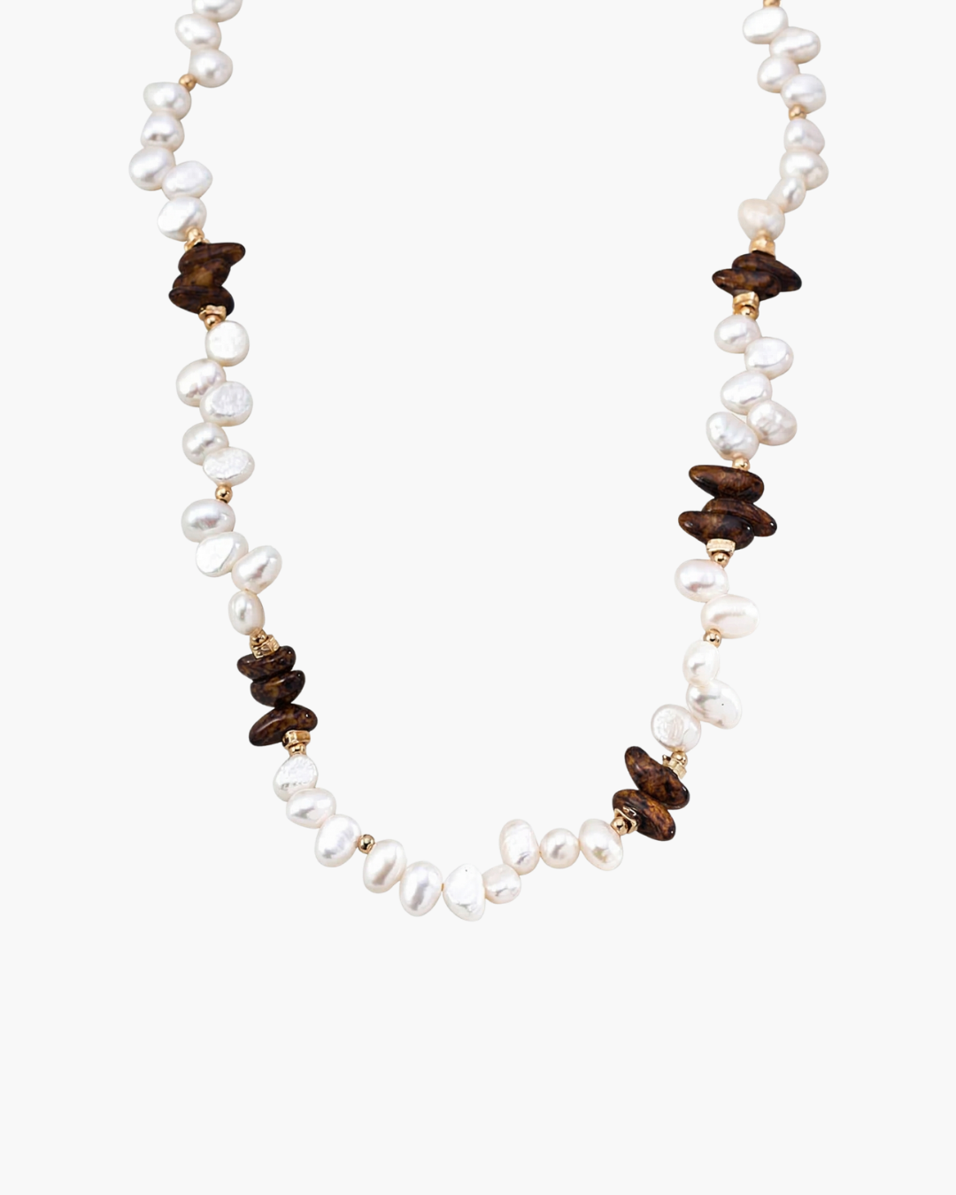 Harmony - Natural Pearl & Czech Glass Necklace