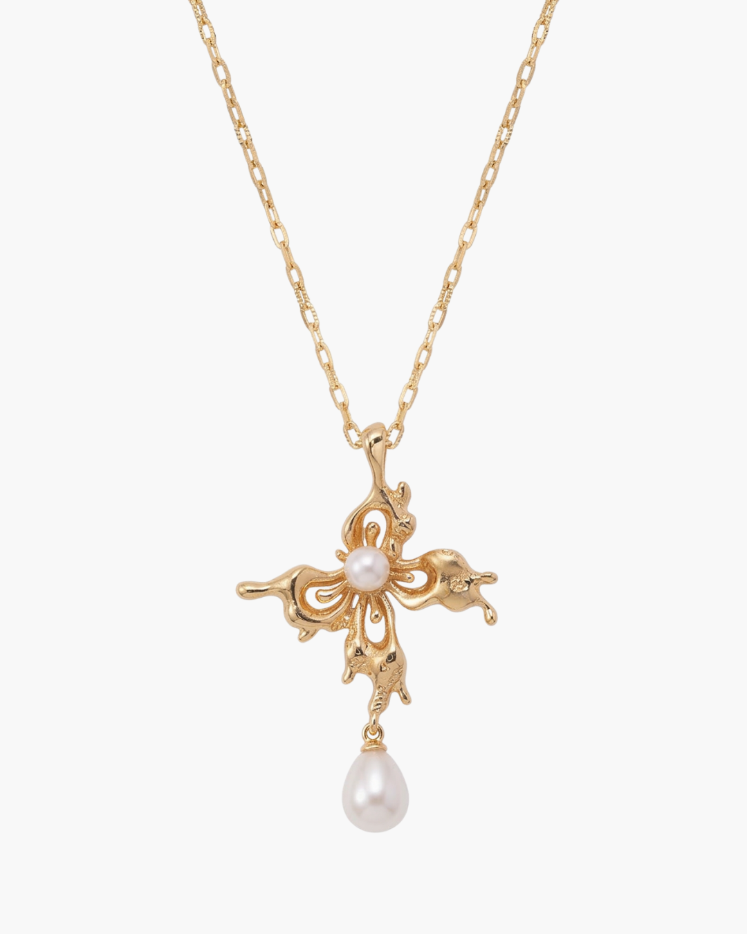 Natural Pearl Butterfly Pendant