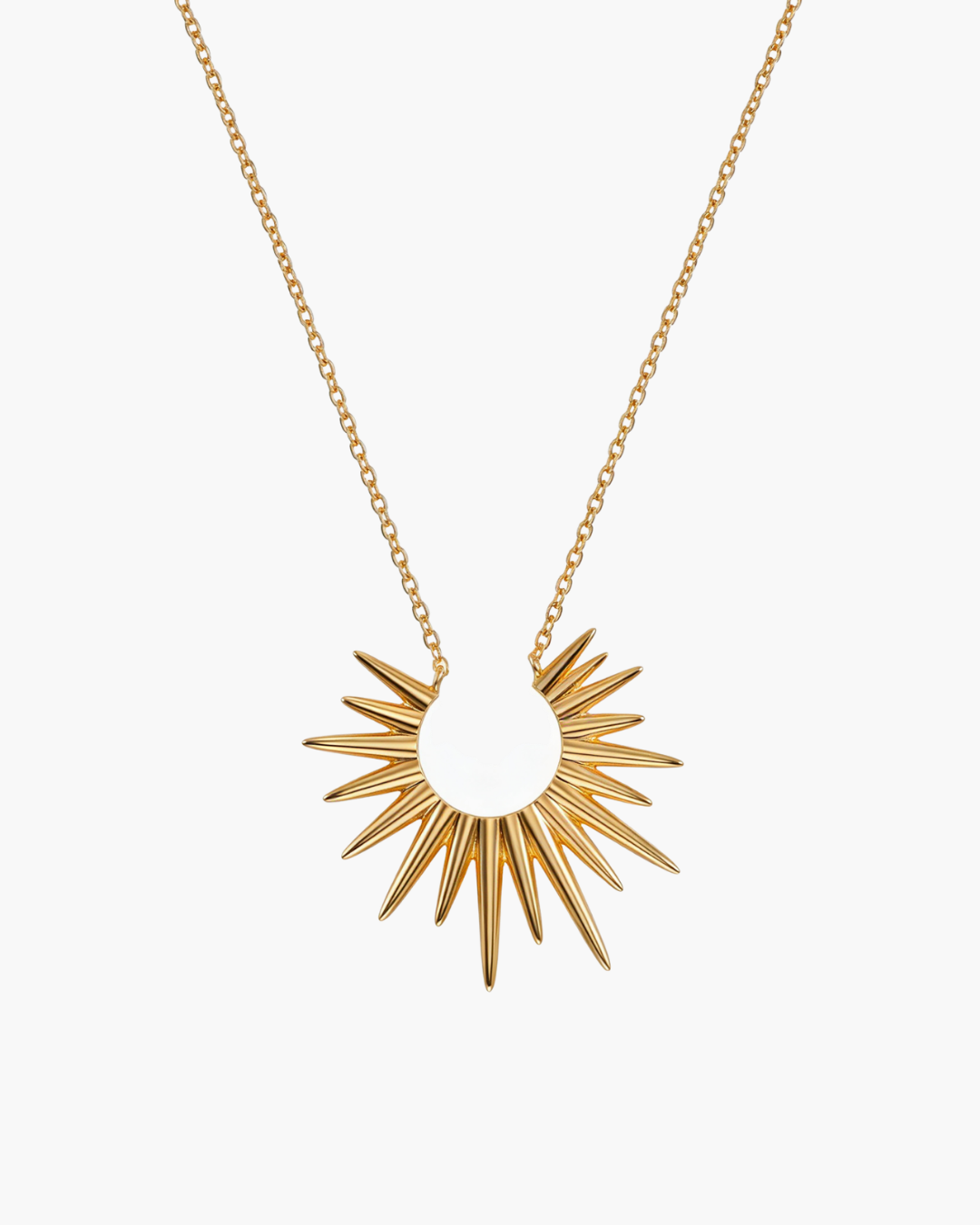 Sunburst Minimal Pendant Necklace