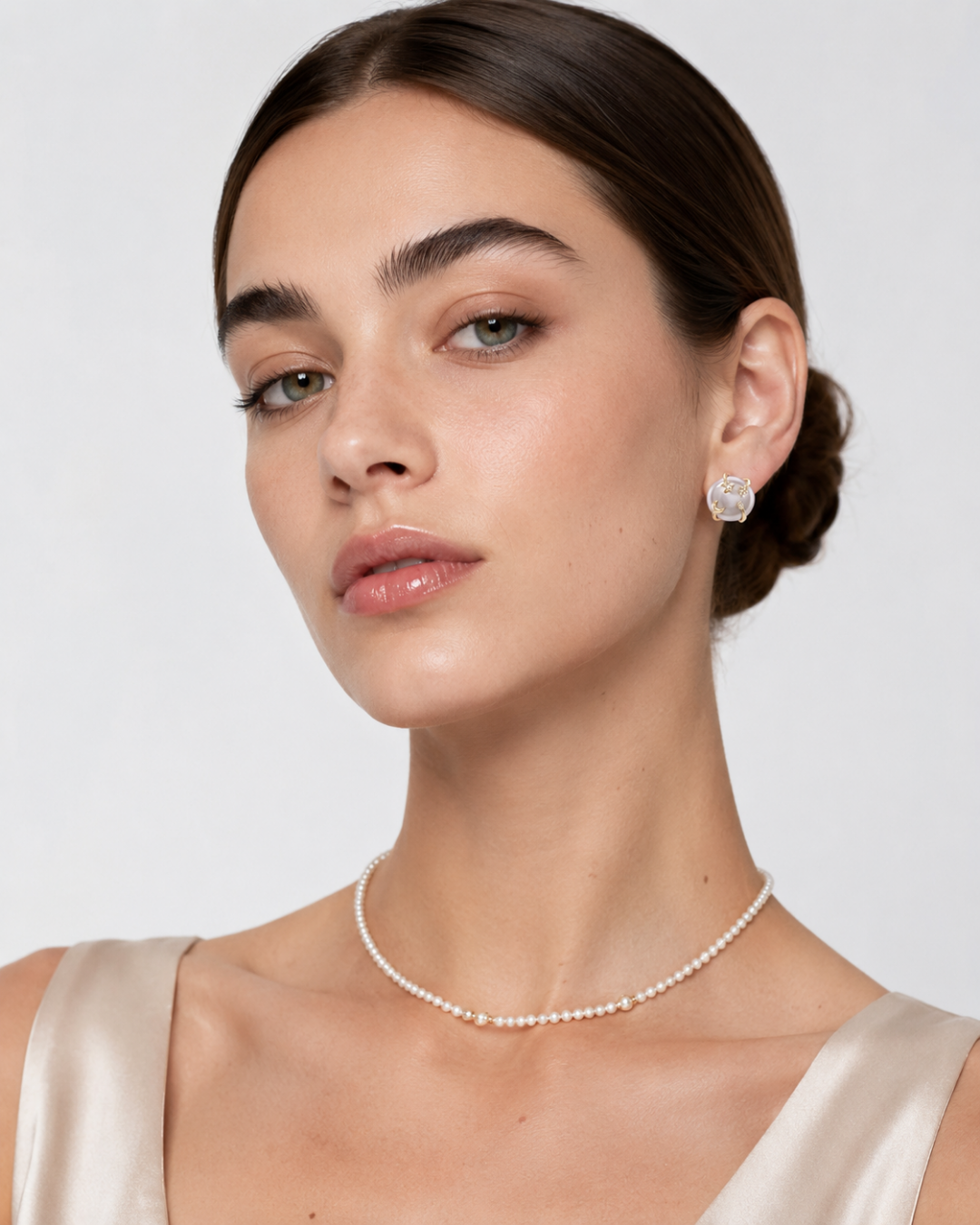 Harmony - Cosmic Moon and Star Pearl Studs