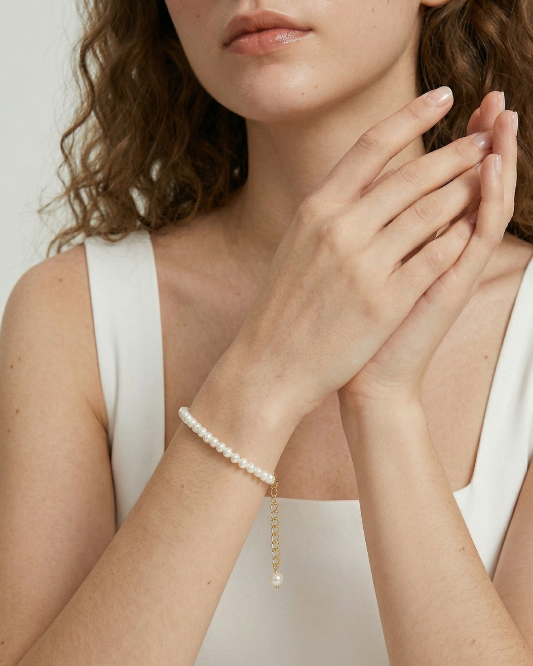 Harmony - Elegant Petite Natural Pearl Strand Bracelet