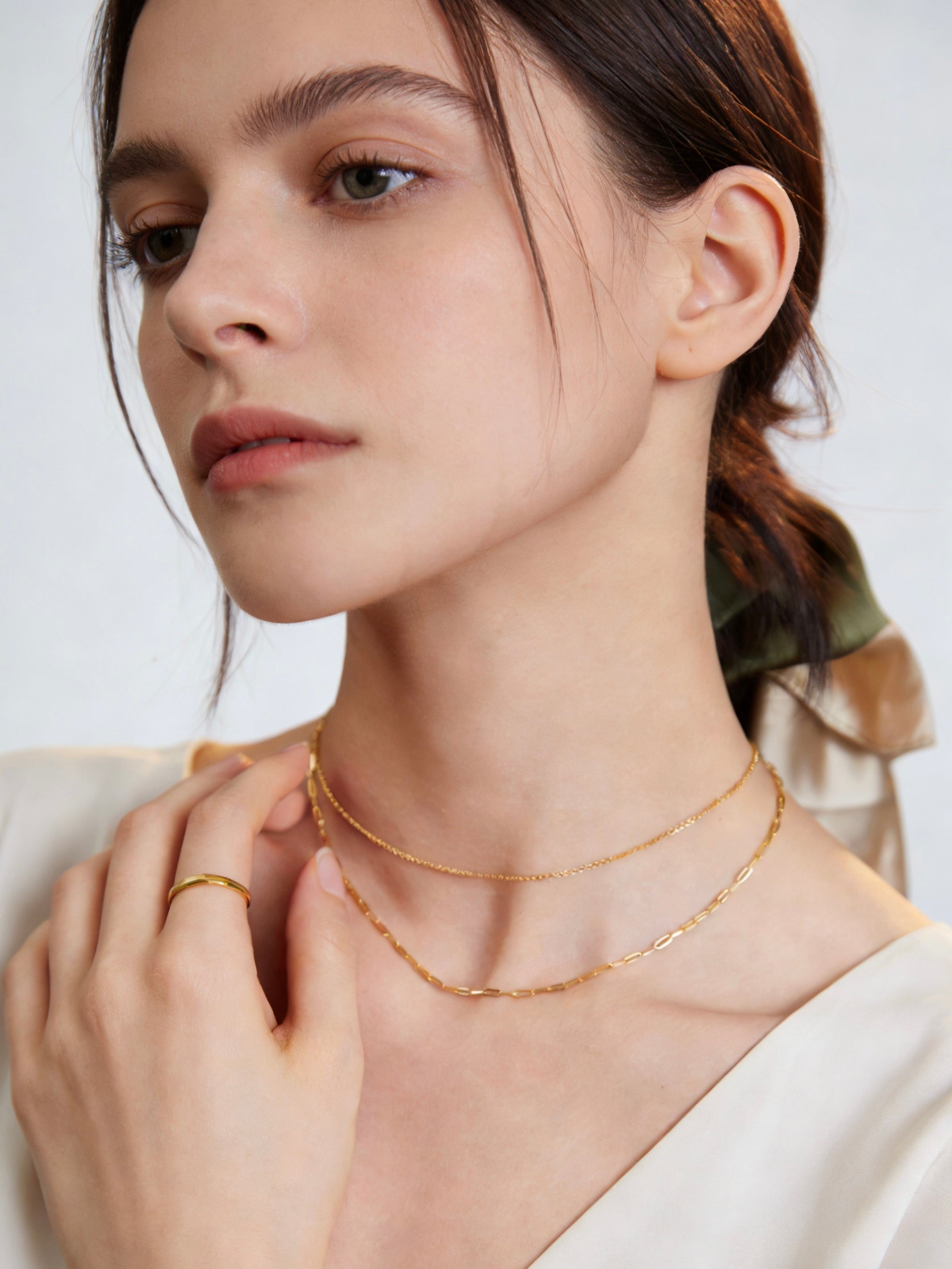Minimal Double Layer Necklace