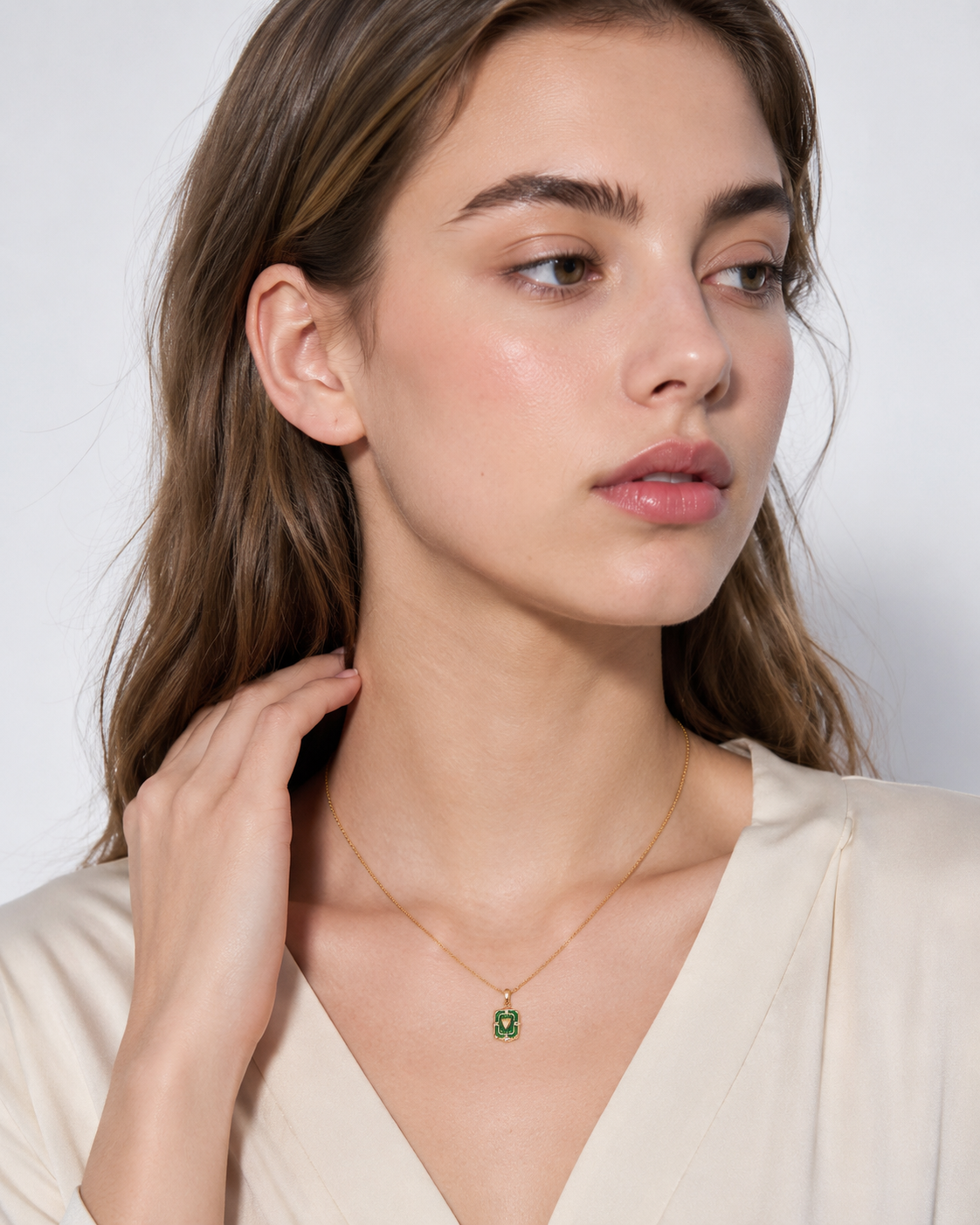 Vintage Charm Green Pendant