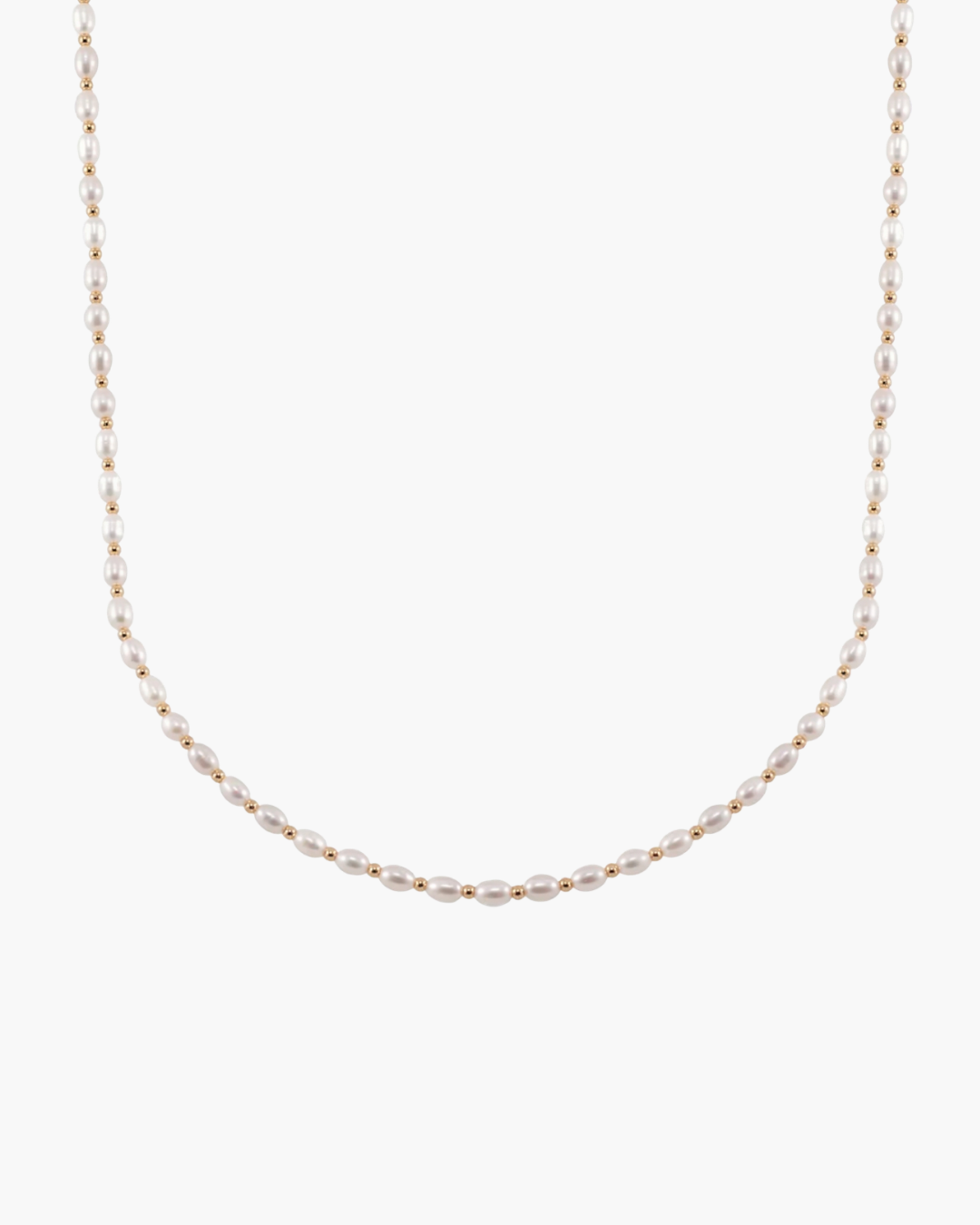 Vintage Gold Pearl Choker Necklace
