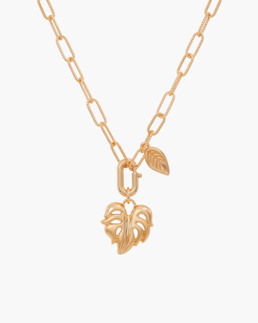 Minimalist Monstera Leaf Pendant