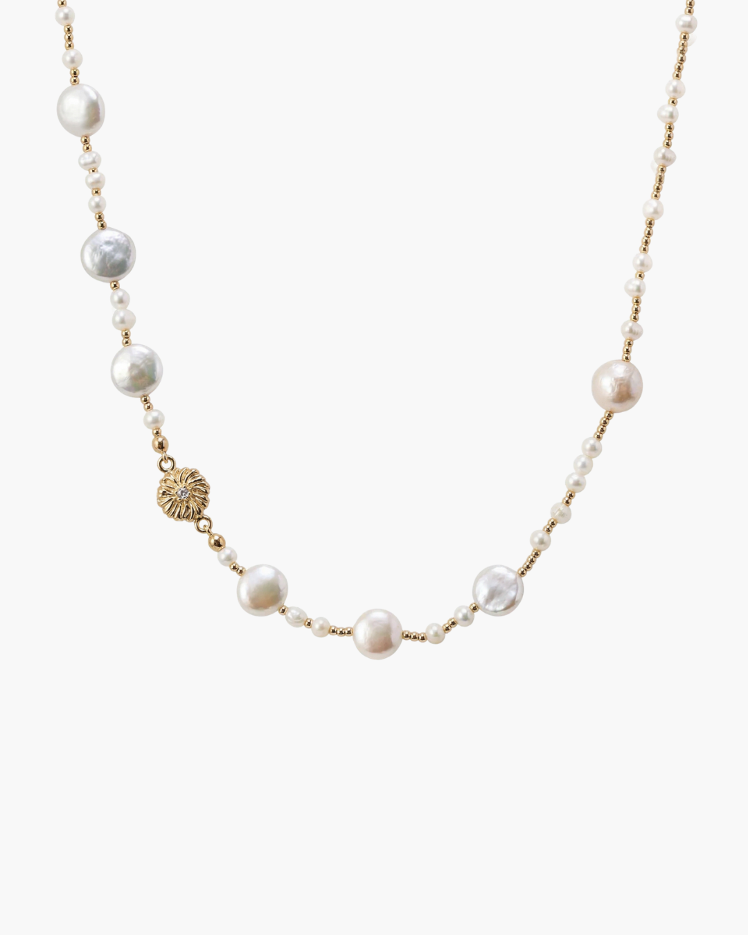 Harmony - Floral Pearl Beaded Necklace