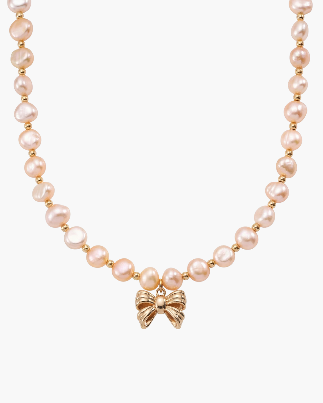 Harmony - Pink Pearl Butterfly Necklace