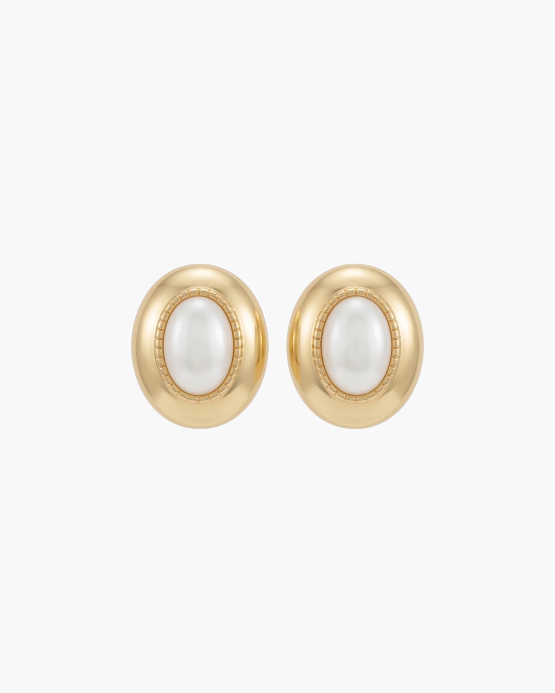 Harmony - Oval Pearl Earring