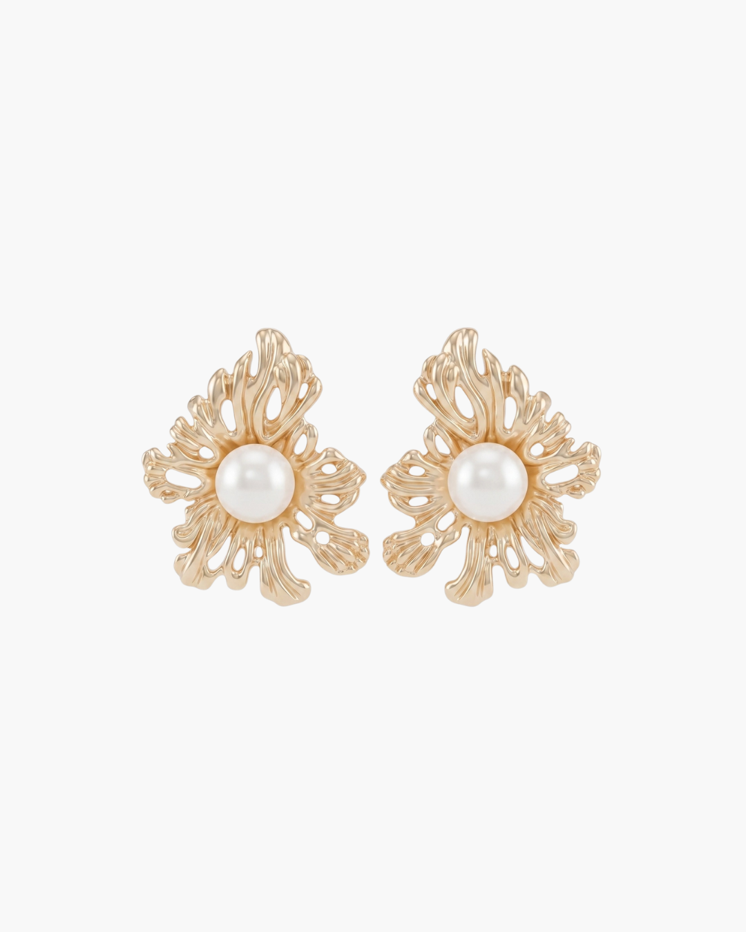 Pearl Bloom Stud Earrings