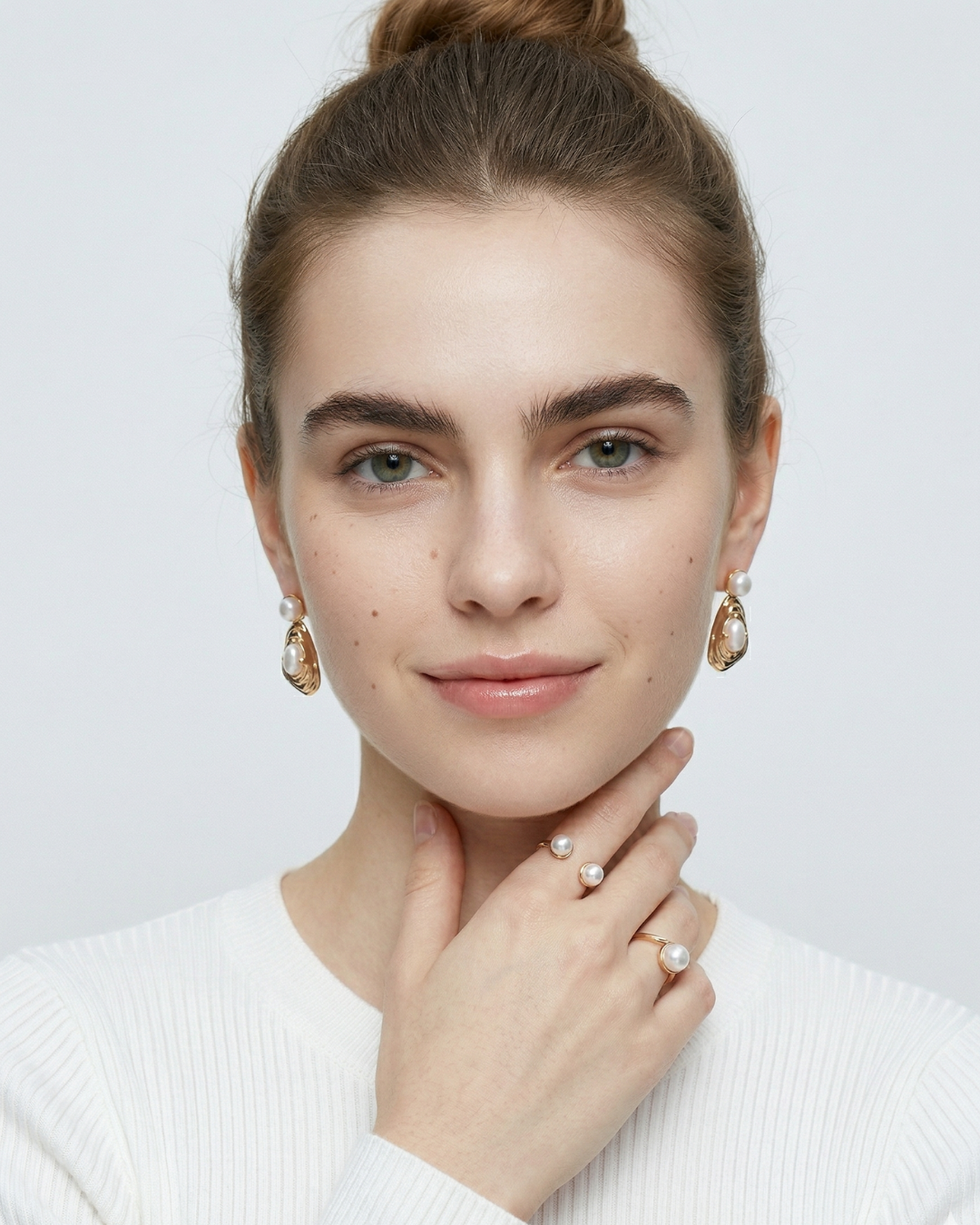 Harmony - Minimal Pearl Drop Earrings