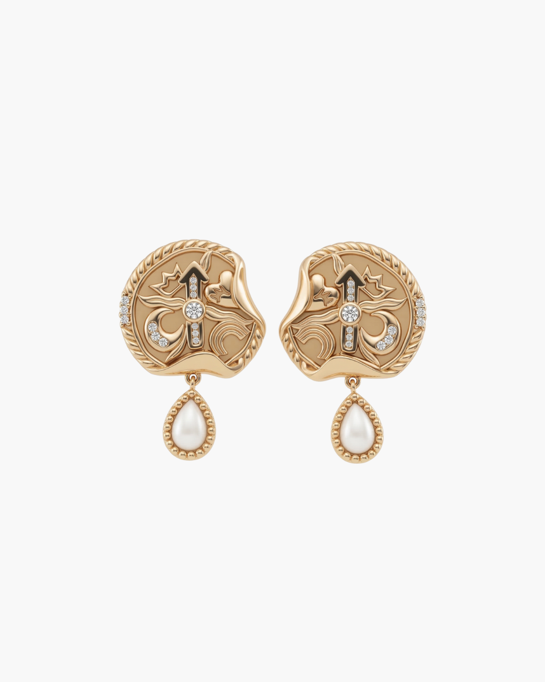 Dreamy Mythos Pearl Post Earrings
