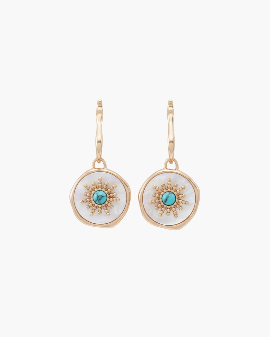 Harmony - Sunburst Turquoise Drop Earrings