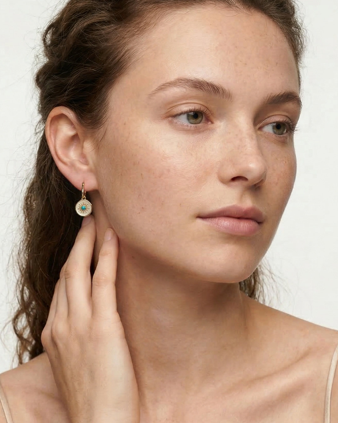 Harmony - Sunburst Turquoise Drop Earrings