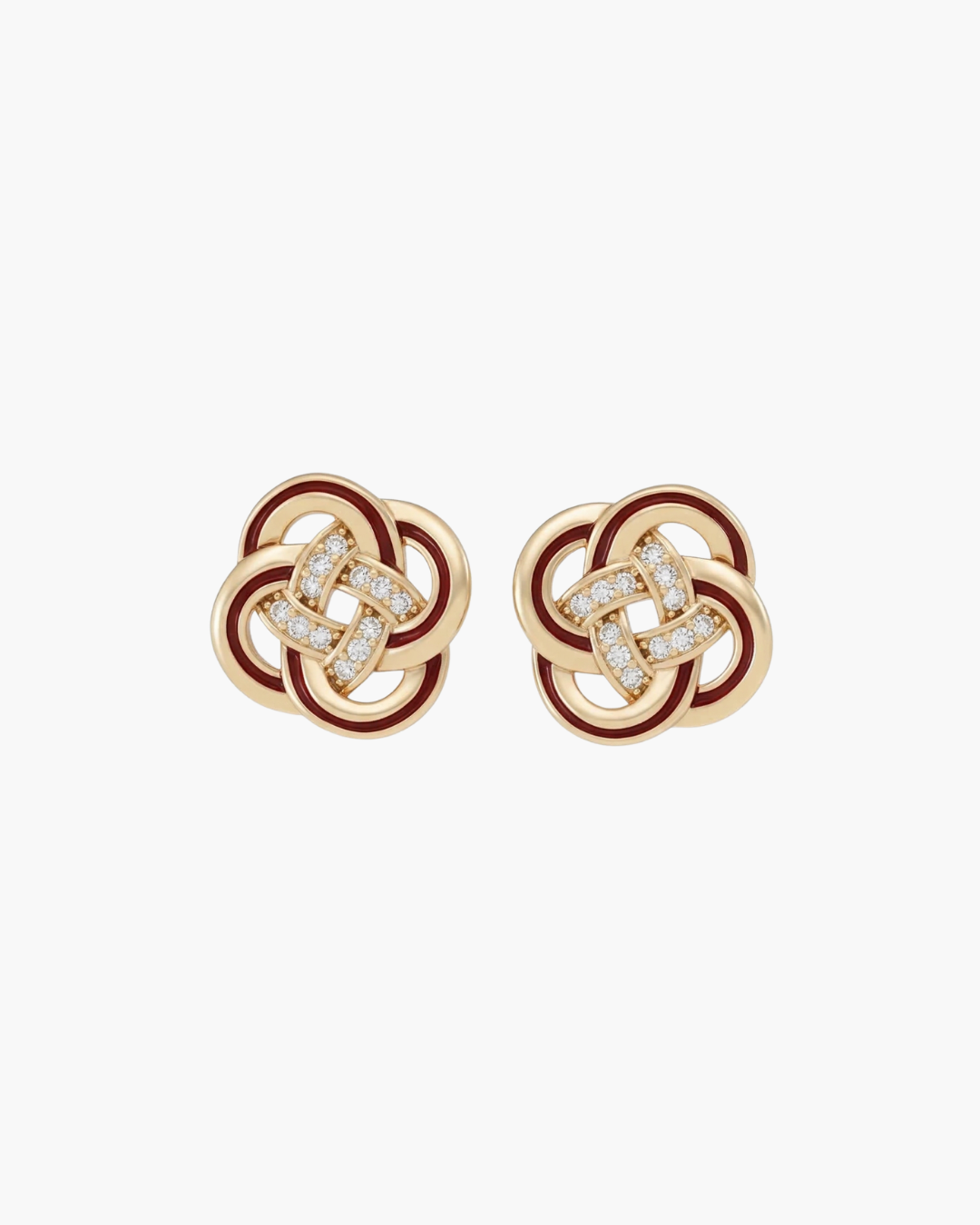 Vintage Interwoven Stud Earrings
