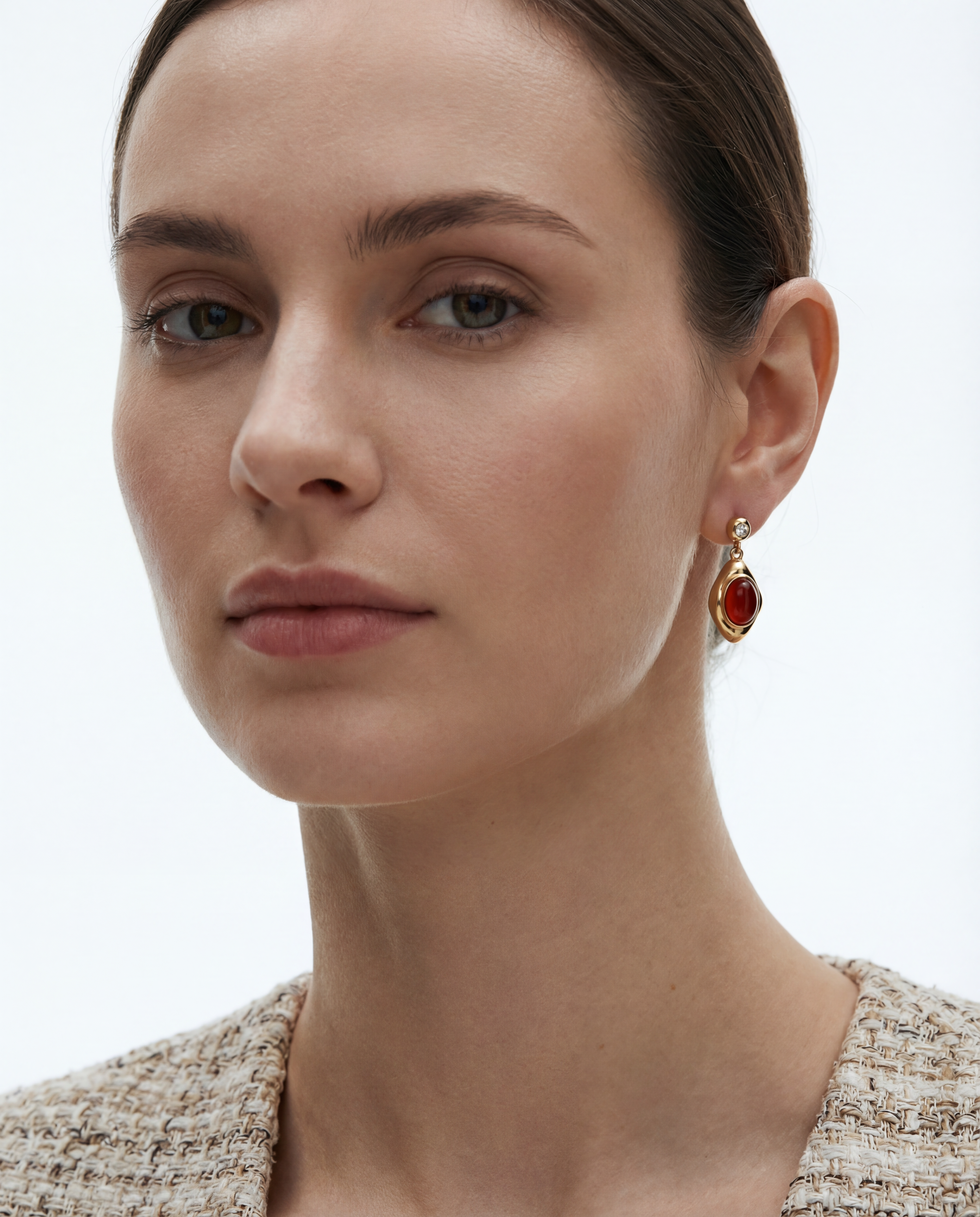 Emotion - Glow Agate Drop Earrings