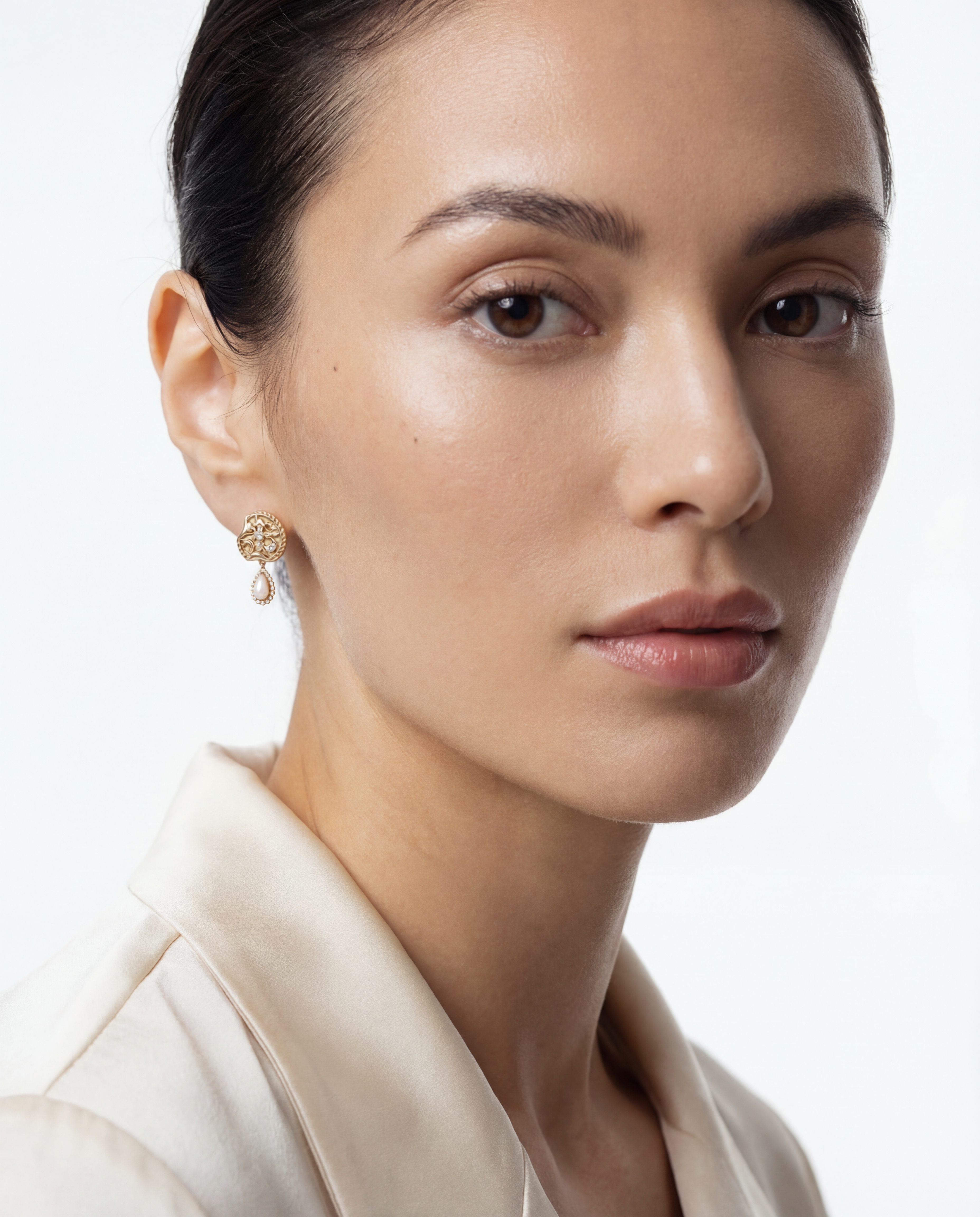 Dreamy Mythos Pearl Post Earrings