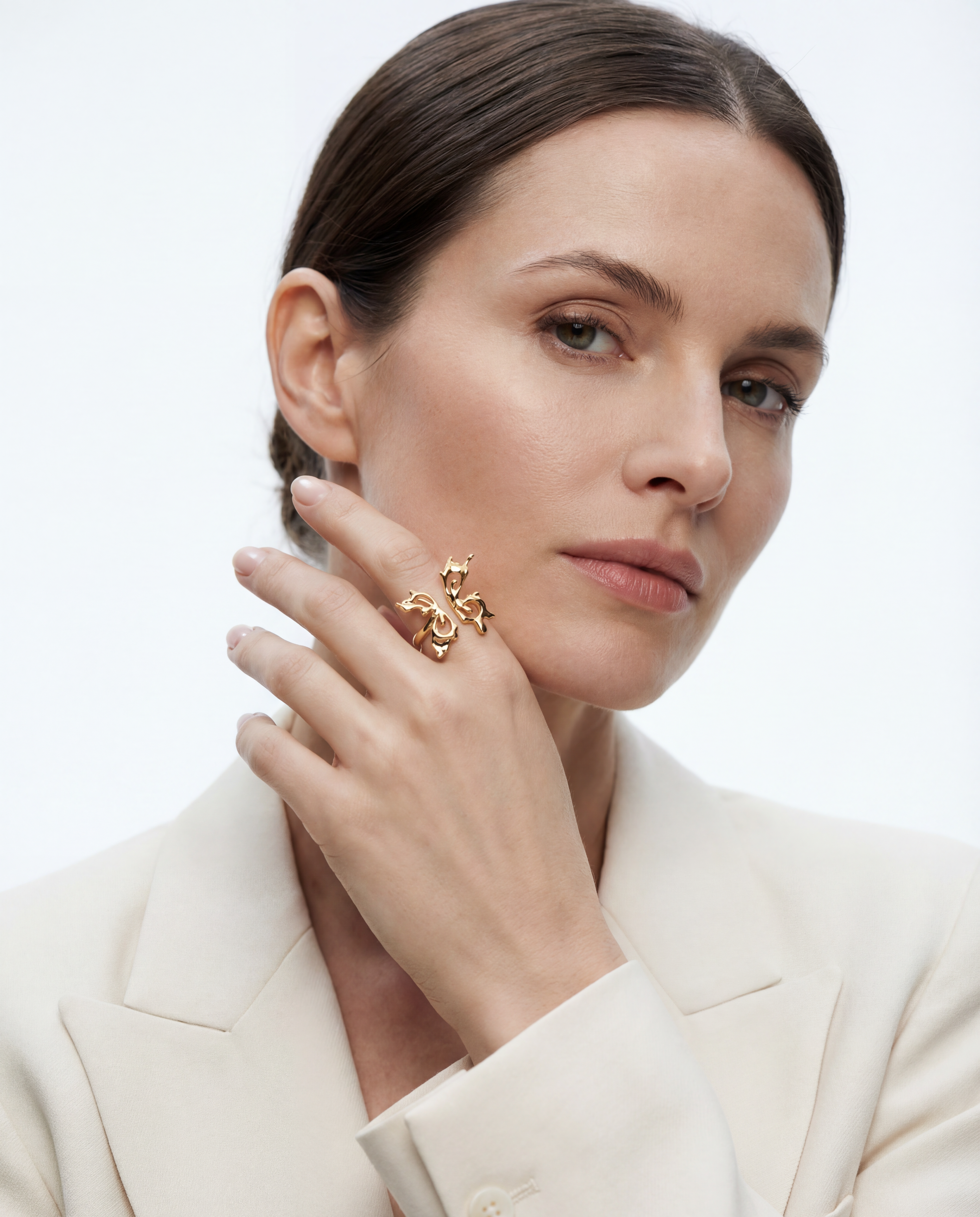 Butterfly Orchid Adjustable Ring
