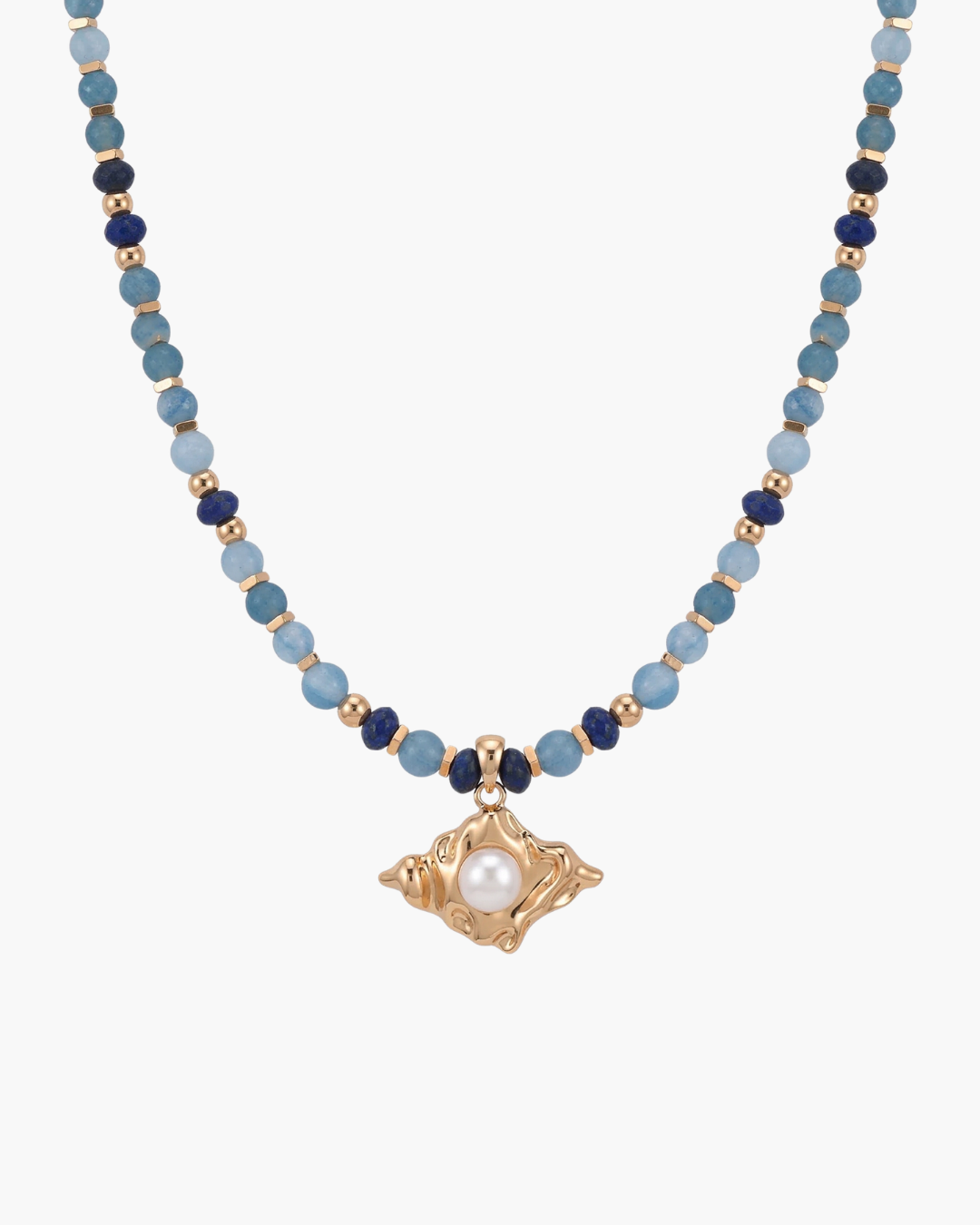 Expression - Ocean Blue Pearl Pendant Necklace